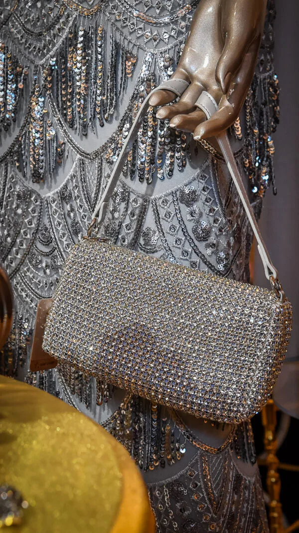 Zilver Glitter Avondtas