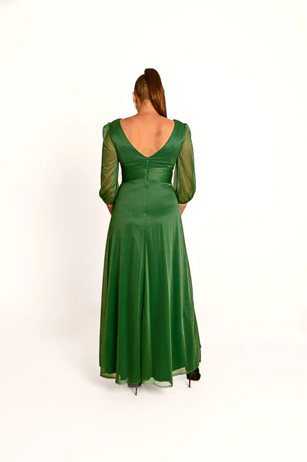 Groene Glitter Avondjurk