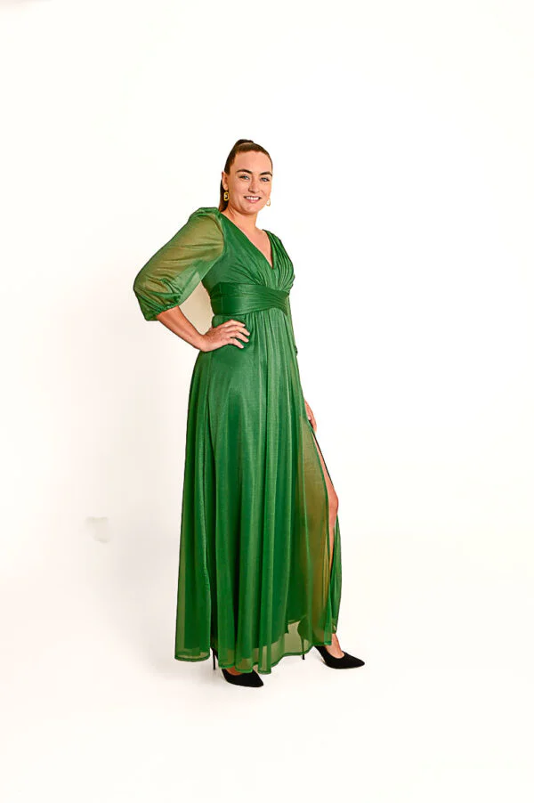 Groene Glitter Avondjurk
