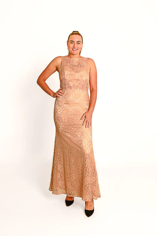 Lichtroze Avondjurk