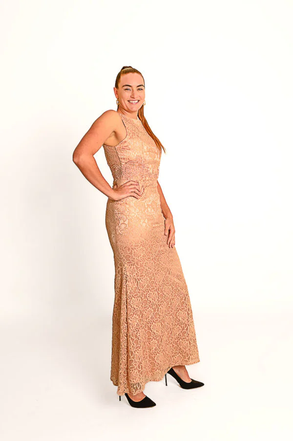Lichtroze Avondjurk