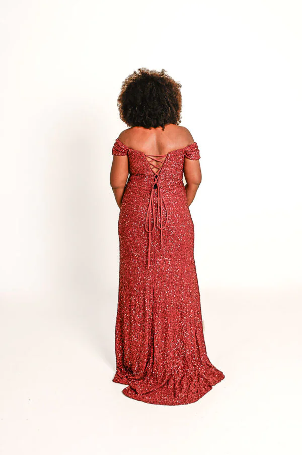 Bordeaux Pailletten Galajurk