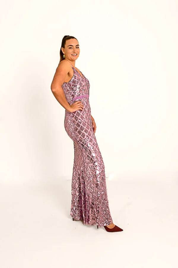Lila Paars Pailletten Galajurk