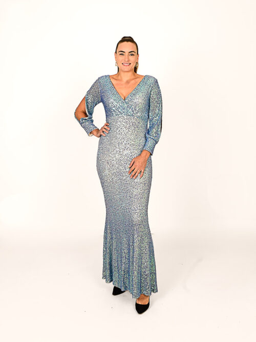 Lichtblauwe Glitter Galajurk