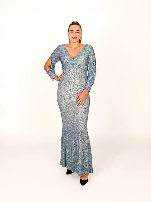 sjiekphotofilm (58 van 223) Lichtblauwe Glitter Galajurk