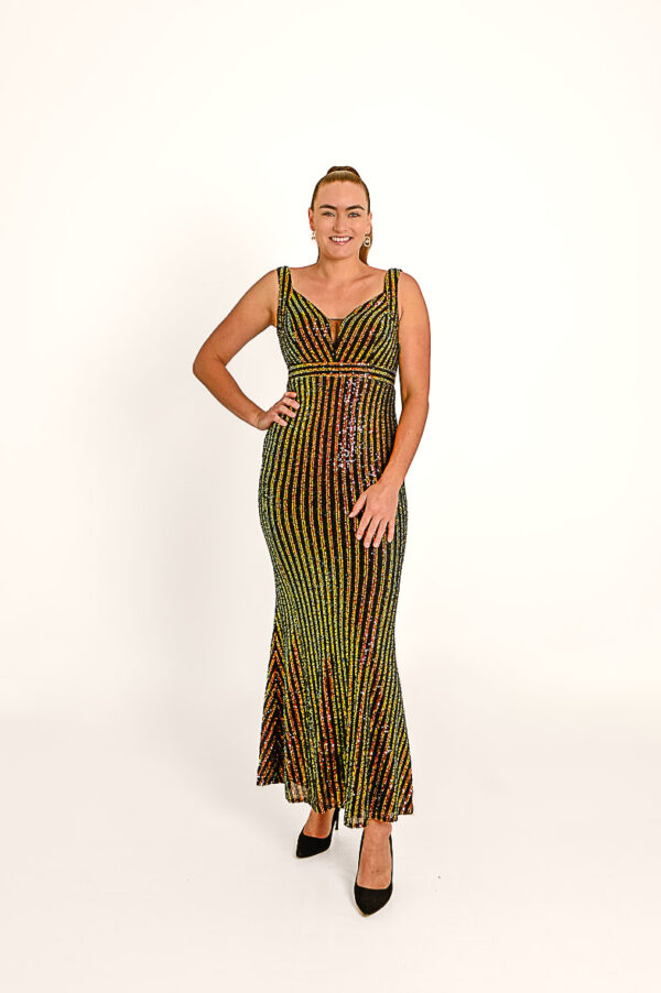 Veelkleurige Pailletten Galajurk