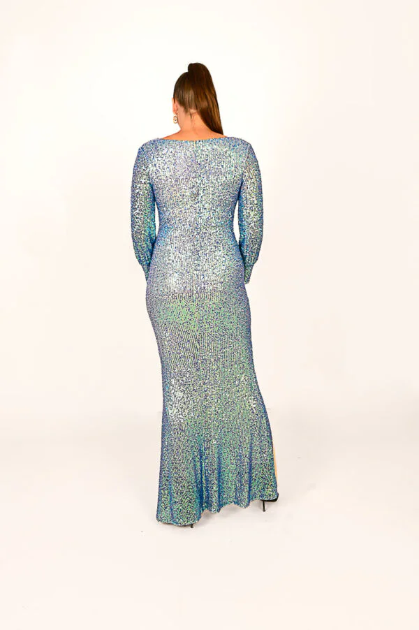 Lichtblauwe Glitter Galajurk