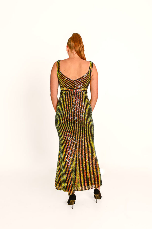 Veelkleurige Pailletten Galajurk