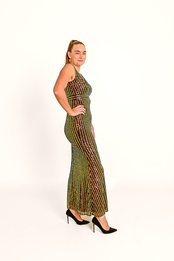 Veelkleurige Pailletten Galajurk