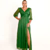 Groene Glitter Avondjurk