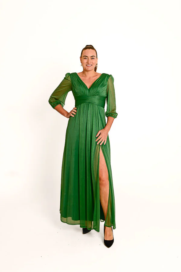 Groene Glitter Avondjurk