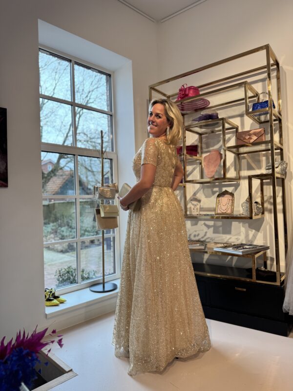 Gouden jurk met glitters