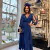 Cobalt blauwe jurk