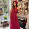 Prachtige fuschia kleurige jurk